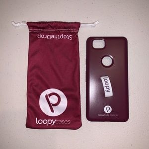 Loopy Pixel 2 Case - Matte Wine